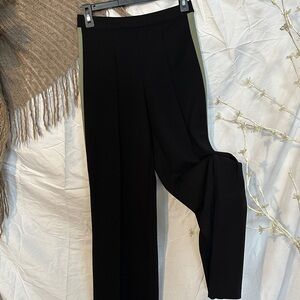 H&M Black Wide-Leg Tailored Trousers